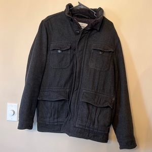 Mens Grey Aeropostale Military Jacket size M